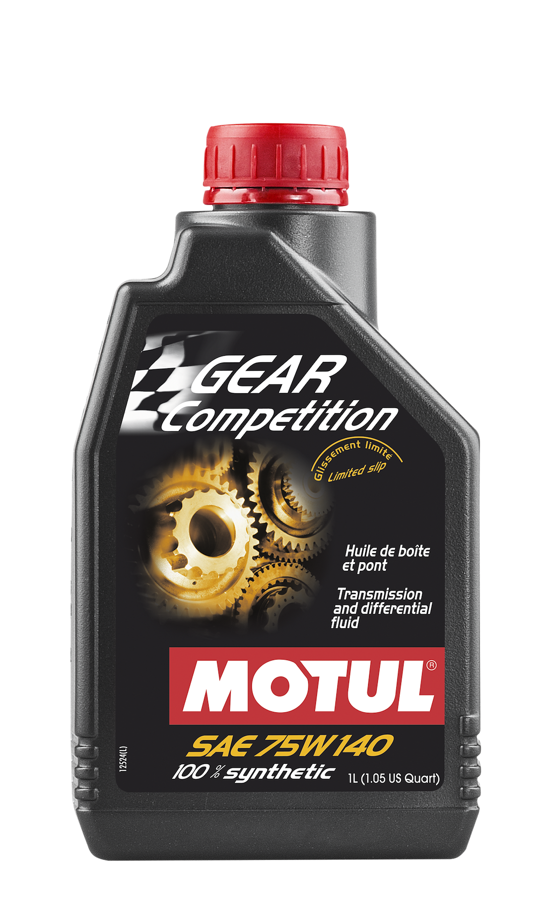 Motul USA Gear Oil, Gear Competition, Single, 1 Liter Bottle, SAE 75W-140, Synthetic – 105779