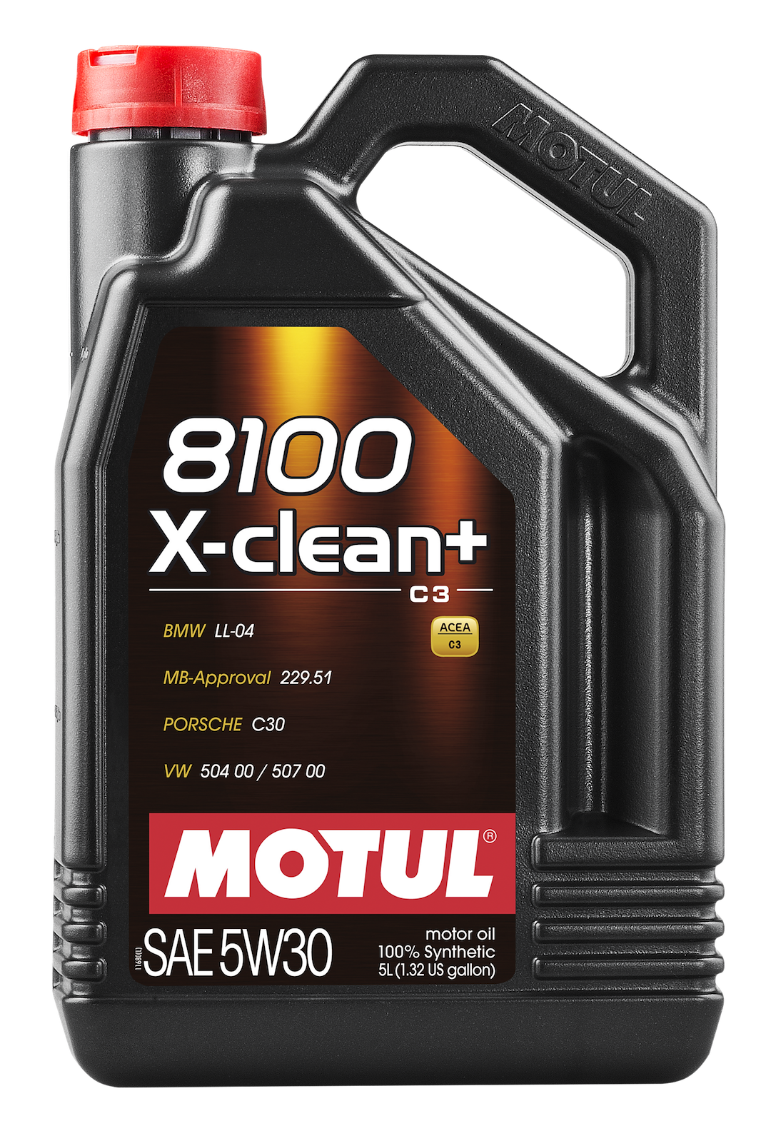 Motul USA Oil, 8100 X-Clean+, SAE 5W-30, Synthetic, 5 Liter Jug, Single – 106377