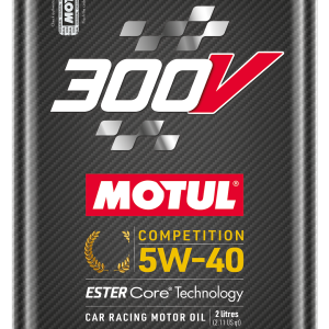 Motul USA Oil, 300V Competition, SAE 5W-40, Synthetic, 2 Liter Can, Single – 110817