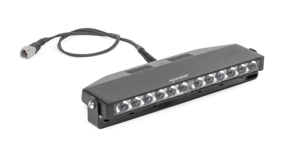 M Power Light Bar, Orv, LED, 12 Inch Length, White, 105 Watt/ 7.5 Amp at 14 Volt, Spot/ Flood Beam, 8294 Raw Lumens – EMPLR00007