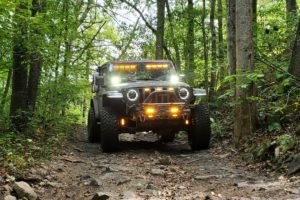 M Power Light Bar, Orv, LED Bulb, 96 White/ Amber 1.25 Watt Dual Color Bulbs, 120 Watt/ 15 Amp at 9 to 16 Volts, Flood Beam – RTL-ENFWB00002