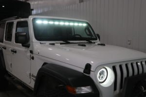 M Power Light Bar, Orv, LED Bulb, 120 White/ Amber 1.25 Watt Dual Color Bulbs, 150 Watt/ 15 Amp at 9 to 16 Volts, Flood Beam – RTL-ENFWB00003