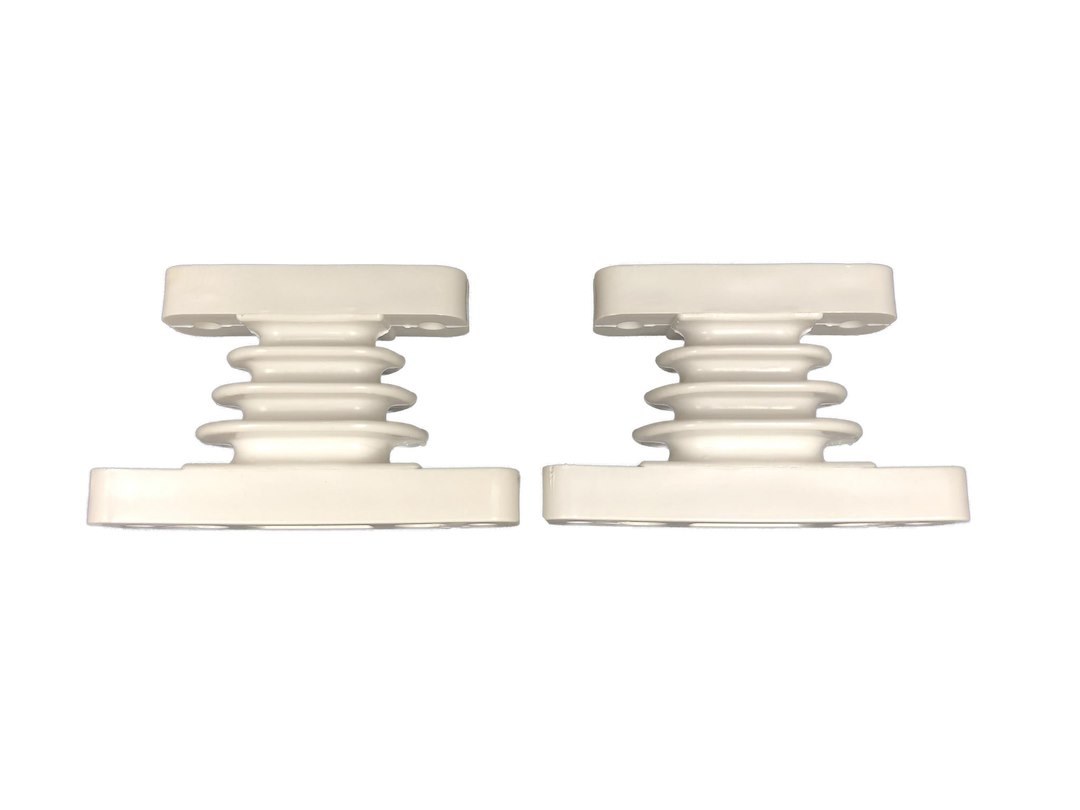 Morad Antenna Mount, M5, Split Mount Extension, For Use with M1 and M7 Split Mounts, White, Set of 2 – 9042