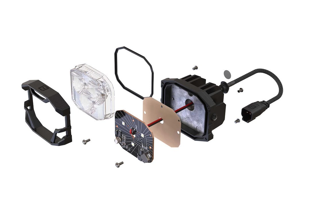 Morimoto Driving/ Fog Light, 4Banger Ncs, LED Bulb, Clear Bulbs, 82 Millimeter Width X 67 Millimeter Height X 60 Millimeter Depth – BAF005