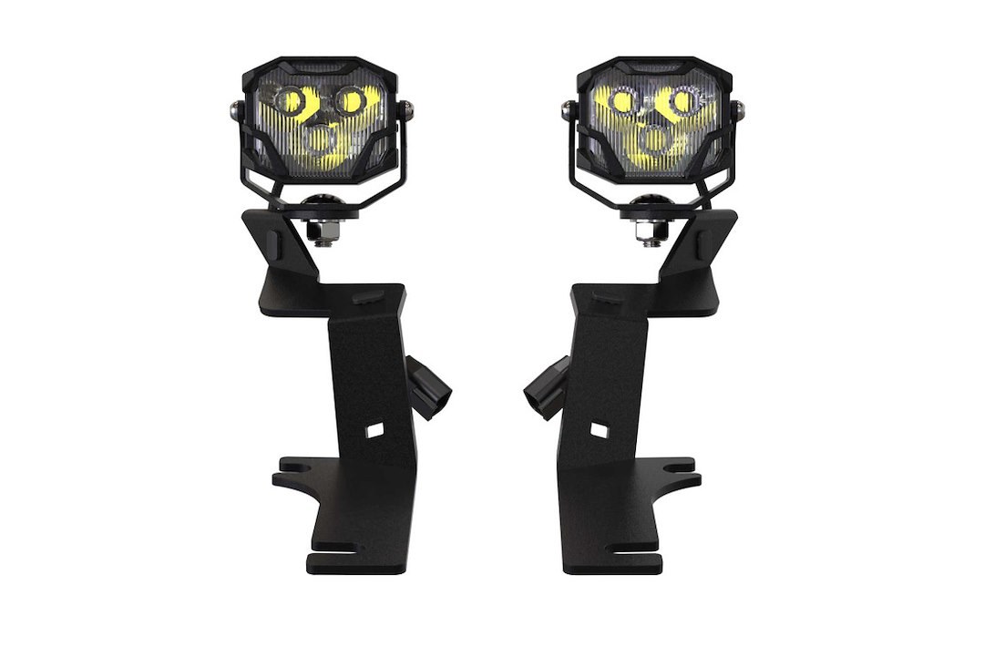 Morimoto Driving/ Fog Light Mounting Bracket, 4Banger, For 4Banger Ncs and Hxb LED Pods, A-Pillar Bolt-On, Powder Coated, Mounts One Light – BAF038