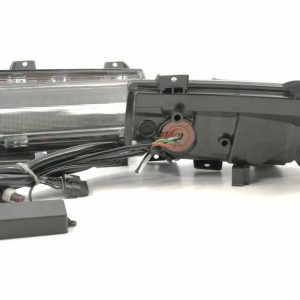 Morimoto Daytime Running Light – LED, Xb, Black Rectangular Housing, Smoked Lens, White DRL and Parking/ Sequential Amber Turn Signal – LF513