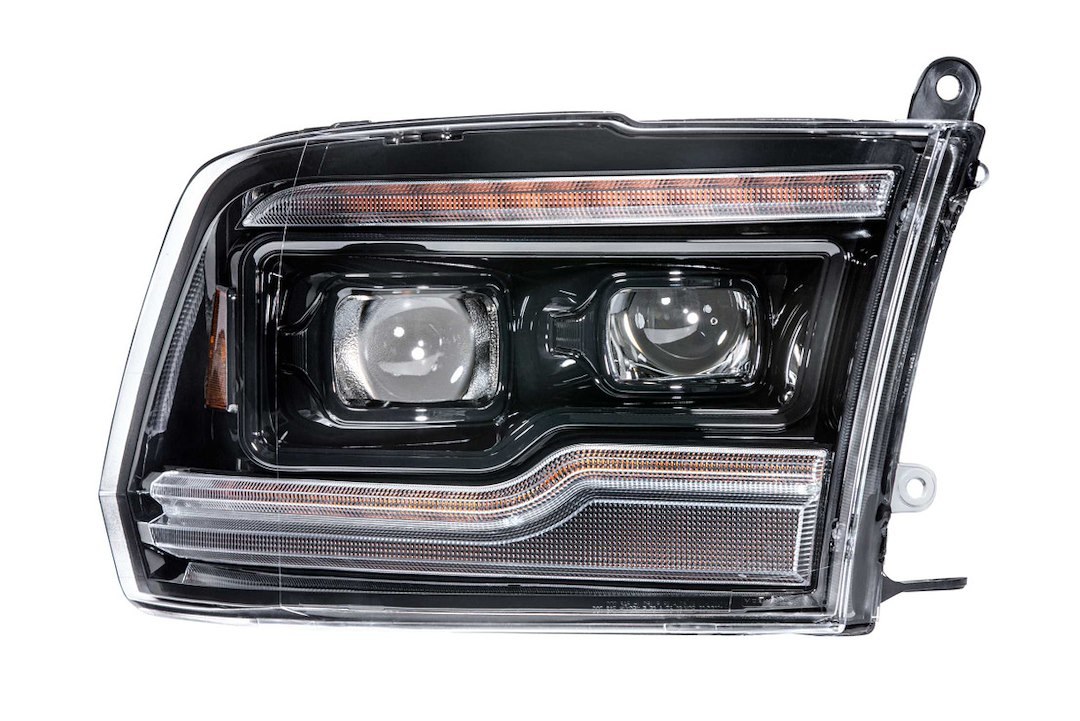 Morimoto Headlight Assembly, Xb, LED Bulb, High and Low Projector Beam, Amber DRL/ Amber Side Marker Light, Polycarbonate Clear Lens – LF520-A-ASM