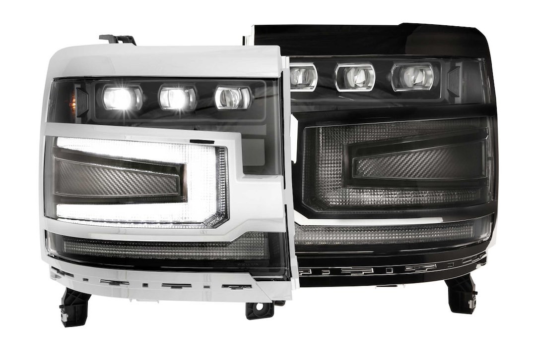 Morimoto Headlight Bezel, Xb, For Morimoto Xb Headlights, Black, Set of 2 – LF542.B