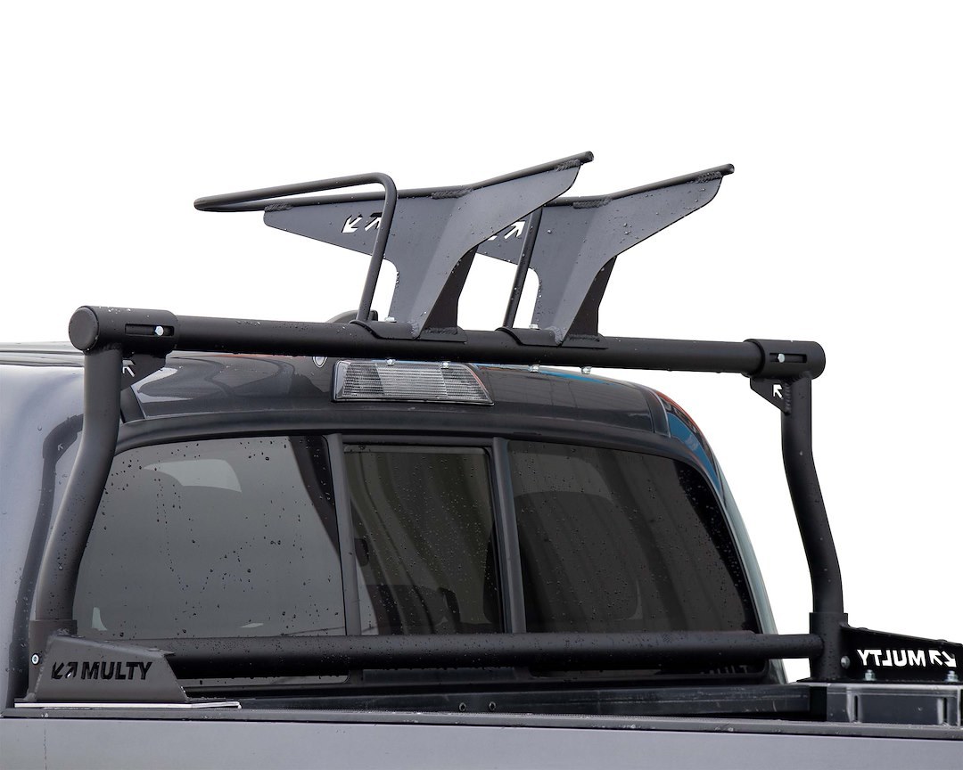 Multy Rack S Bike Rack, Lite, Bed Mount, Holds 2 Bikes Vertically, Cradle System with Straps, Non-Foldable, Texture Black Powder Coated – MR-2058
