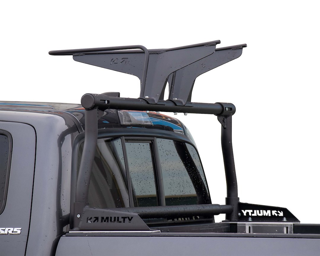 Multy Rack S Bike Rack, Lite, Bed Mount, Holds 2 Bikes Vertically, Cradle System with Straps, Non-Foldable, Texture Black Powder Coated – MR-2058