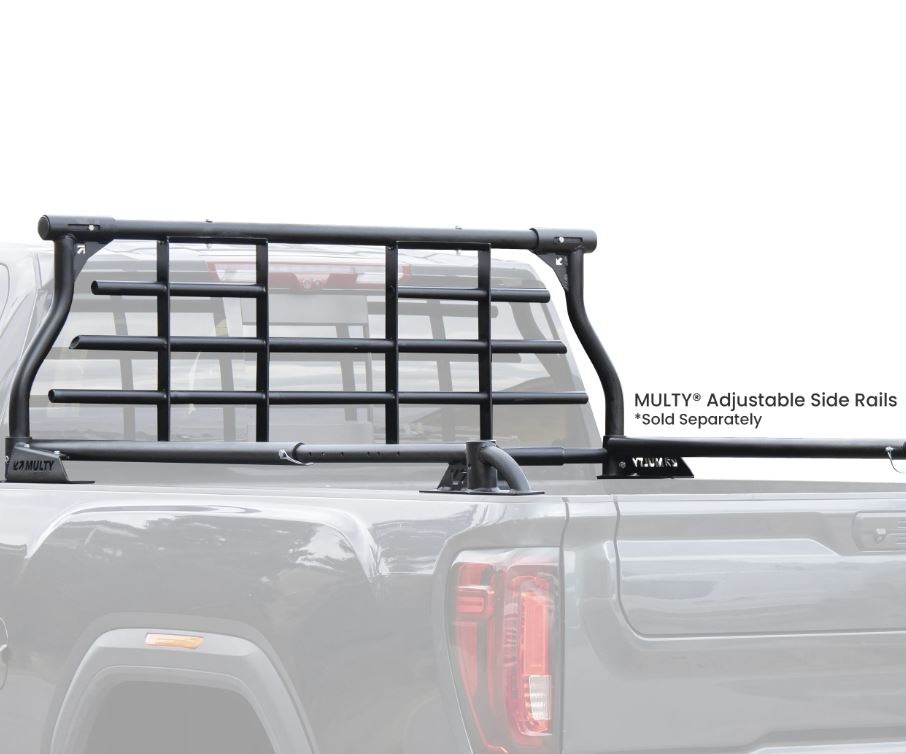Multy Rack S Headache Rack, Pro, Bar Style, Texture Powder Coated, Black, Aluminum – MR-2310