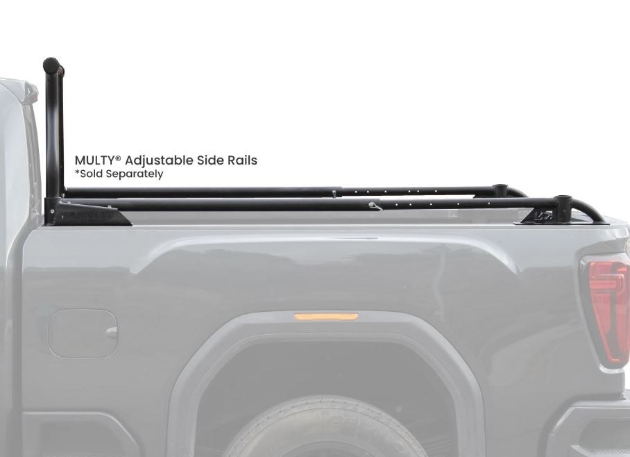 Multy Rack S Headache Rack, Pro, Bar Style, Texture Powder Coated, Black, Aluminum – MR-2310