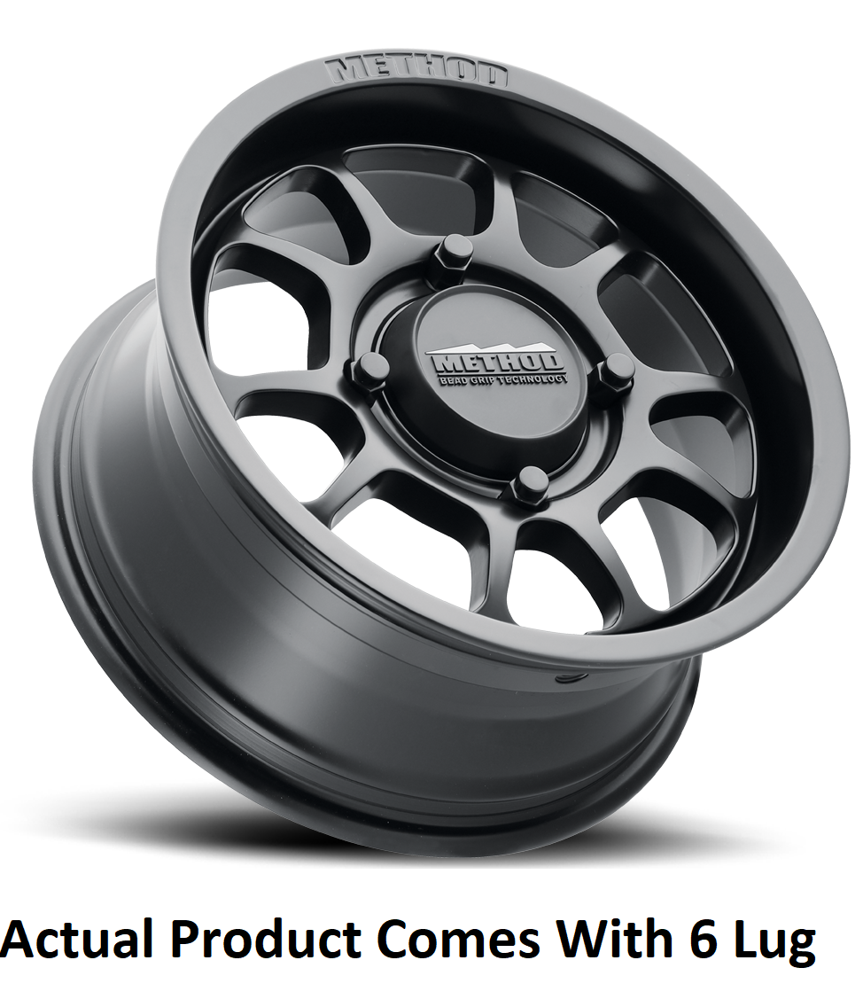 Method Race Wheels Wheel, MR409 Bead Grip, 15 Inch Diameter X 7 Inch Width, 6 X 139.7 Millimeter/ 6 X 5.50 Inch Bolt Pattern – MR40957060552