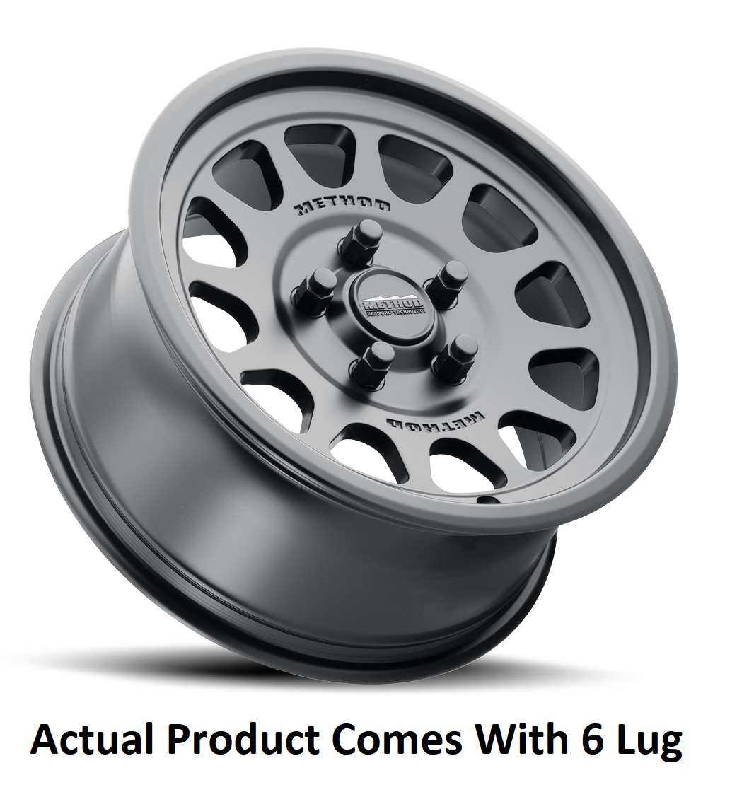 Method Race Wheels Wheel, MR414 Bead Grip, 15 Inch Diameter X 7 Inch Width, 6 X 139.7 Millimeter/ 6 X 5.50 Inch Bolt Pattern – MR41457060552