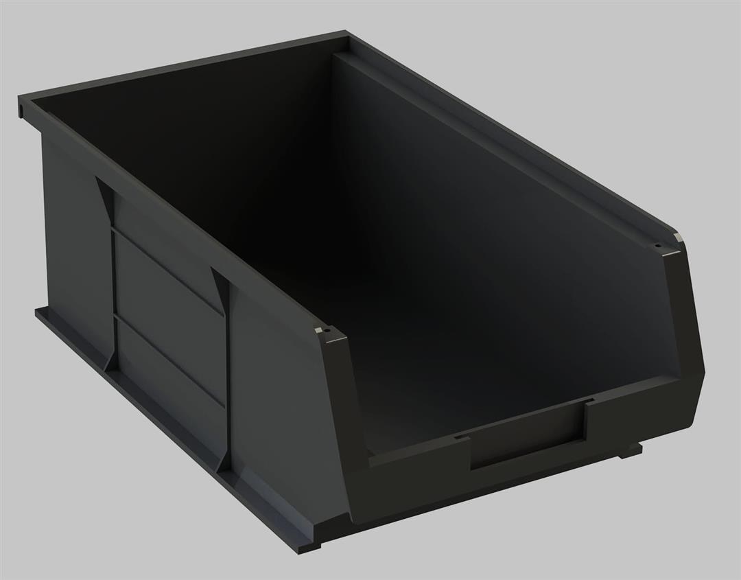 Masterack Van Storage System Shelf Bin Box, For Use with Masterack Shelf Bin, 8 Inch Width X 5 Inch Height X 12 Inch Depth, Polypropylene – 021471KP