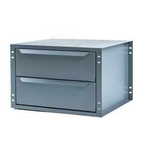 Masterack Van Storage System Cabinet, Shelf Mount, 12 Inch Height X 18-1/2 Inch Width X 16 Inch Depth, 2 Drawers, With Divided Scoop Tray – 025070KP