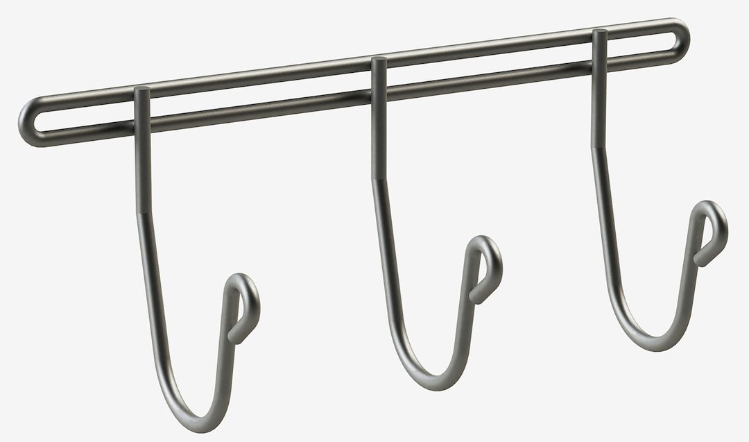 Masterack Van Storage System Shelf End Panel Hook, For Use with Masterack Shelf End Panel, Zinc Plated, 2 Inch Diameter, Set of 3 – 025527KP