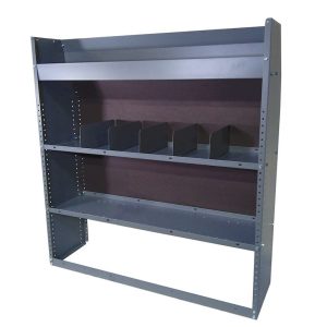 Masterack Van Storage System Shelf Unit, 46 Inch Height X 43 Inch Width X 12 Inch Depth, Shelving Module, Tapered, Steel – 027546KP