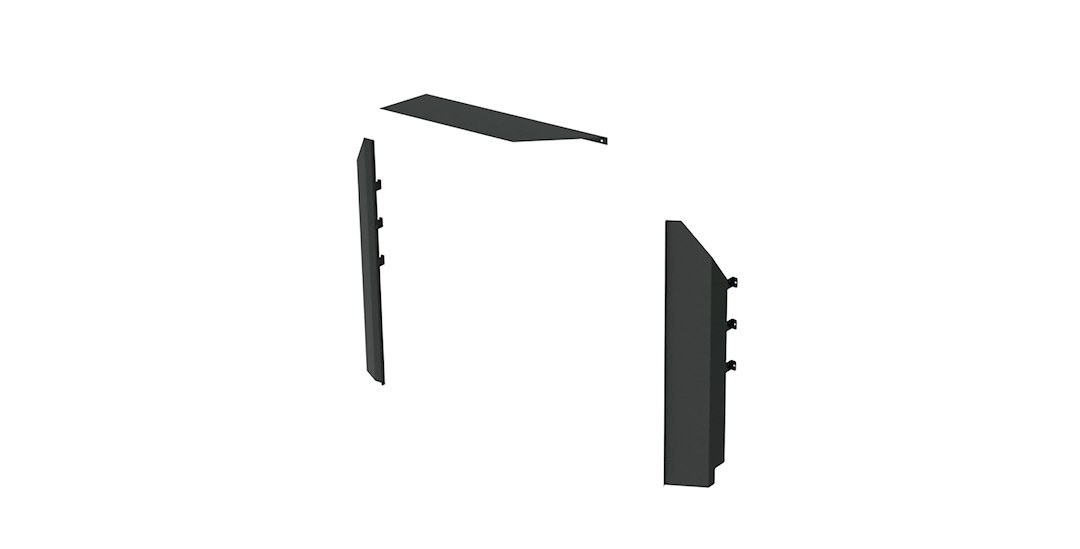 Masterack Bulkhead Divider Wing, For Use with Masterack 027083KP/ 027084KP/ 027086KP/ 027087KP and 027088KP Bulkhead Dividers – 027807KP