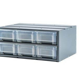 Masterack Van Storage System Cabinet, Shelf Mount, 7 Inch Height X 18-1/2 Inch Width X 12 Inch Depth, 6 Drawers – 02D641KP
