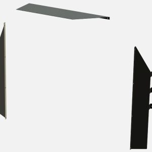 Masterack Bulkhead Divider Wing, For Use with Masterack 02J178KP/ 02J177KP/ 02J176KP/ 02J181KP and 02J180KP Bulkhead Dividers – 02G731KP