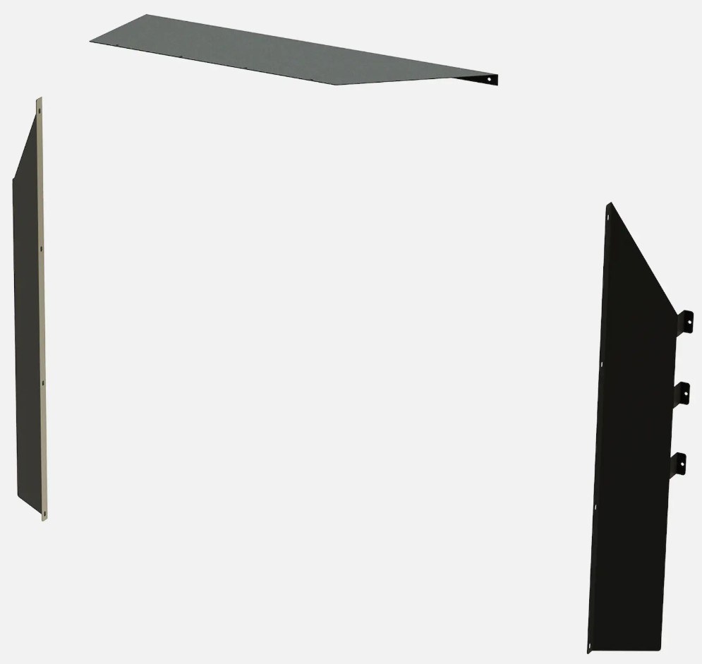 Masterack Bulkhead Divider Wing, For Use with Masterack 02J178KP/ 02J177KP/ 02J176KP/ 02J181KP and 02J180KP Bulkhead Dividers – 02G731KP