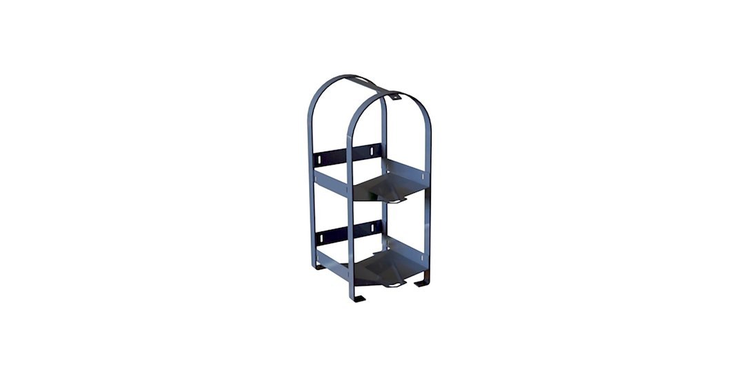 Masterack Van Storage System Refrigerant Tank Rack, Bolts to Floor, Holds Two 30 Pound Tank – 02N937KP