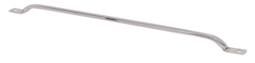 Masterack Interior Grab Bar, Silver, Stainless Steel, 24 Inch, Cargo Van Partition/ Shelving Module Mount, Single – 02N964KP