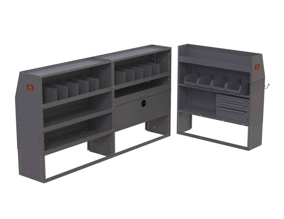 Masterack Van Storage System Kit, Standard Steel General Service Package – 02R107KP