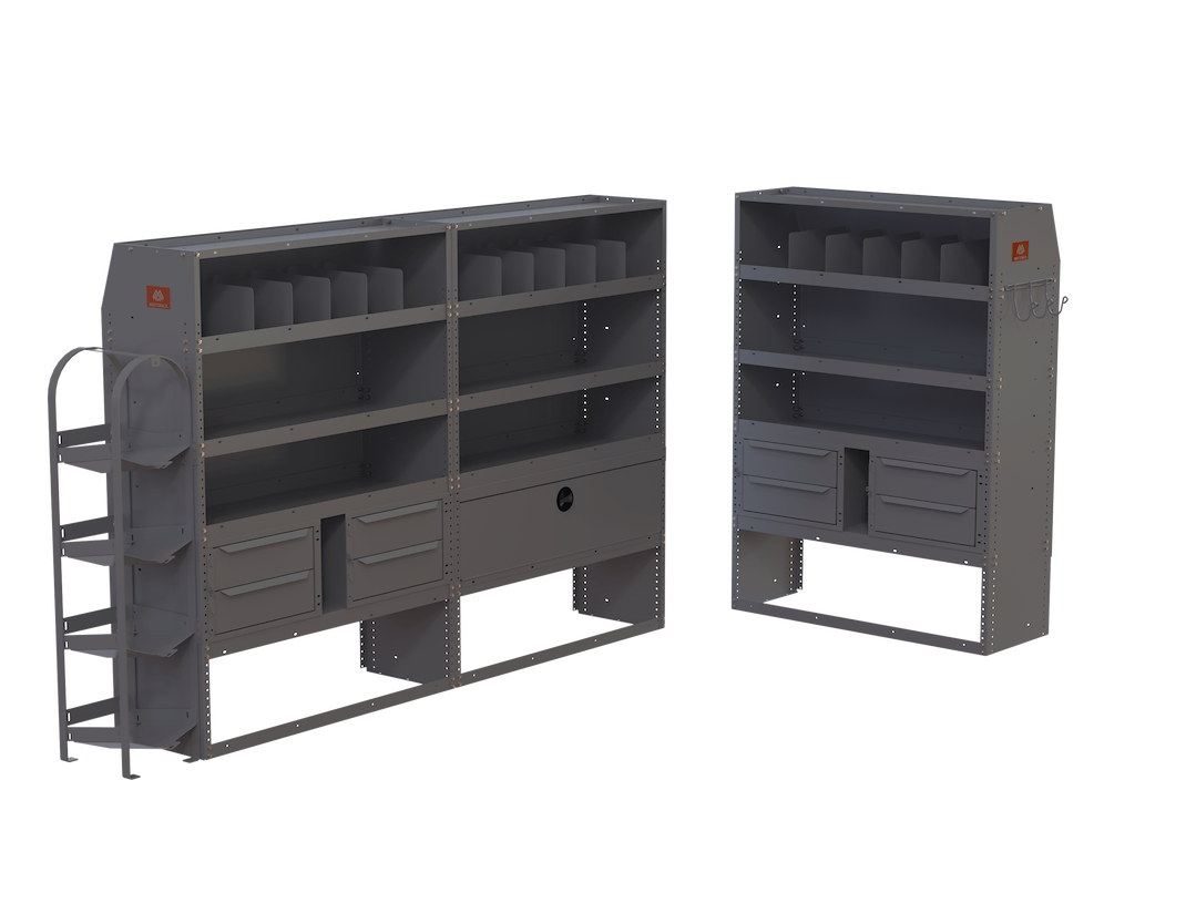 Masterack Van Storage System Kit, Tall Plumbing/ HVAC Package – 02R109KP
