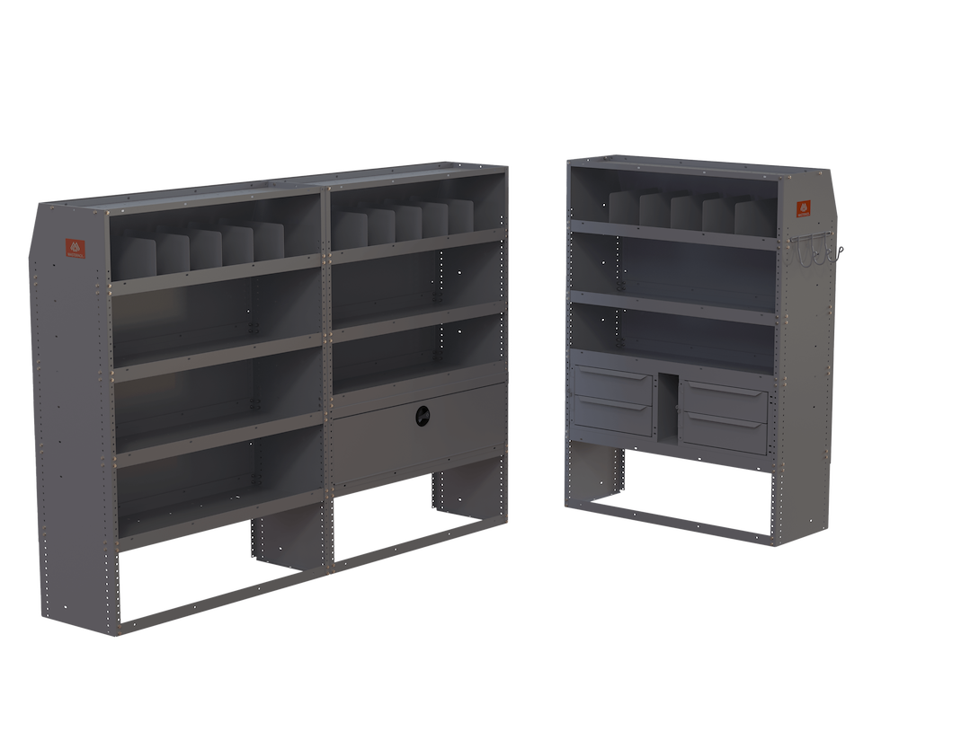 Masterack Van Storage System Kit, Tall Steel General Service Package – 02R111KP