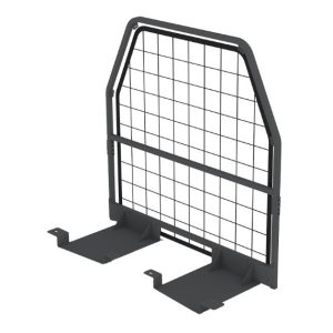 Masterack Bulkhead Divider, Full Bulkhead, With Mesh, Black, Steel – 02T408KP