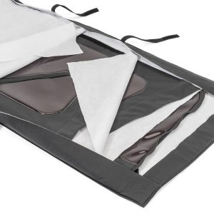 Mastertop Storage Bag, For Use with Soft Top Rear Windows, Roll Up Type, Three Pockets, Black Diamond – 13100301