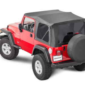 Mastertop Soft Top, Black Diamond, Sailcloth Fabric, Uses Factory Doors, Includes Tinted Window, Does Not Include Sun Roof – 15101235