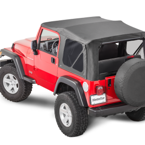 Mastertop Soft Top, Black Diamond, Sailcloth Fabric, Uses Factory Doors, Includes Tinted Window, Does Not Include Sun Roof – 15101235