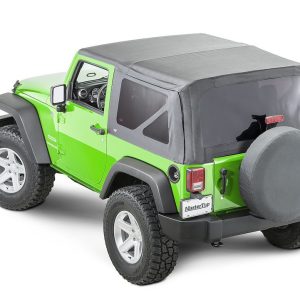 Mastertop Soft Top, Black Diamond, Sailcloth Fabric, Uses Factory Doors, Includes Tinted Window, Includes Folding Sun Roof – 15101835