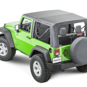 Mastertop Soft Top, Black Diamond, Sailcloth Fabric, Uses Factory Doors, Includes Tinted Window, Includes Folding Sun Roof – 15101835