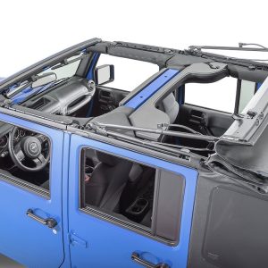 Mastertop Soft Top, Black Diamond, Sailcloth Fabric, Uses Factory Doors, Includes Tinted Window, Includes Folding Sun Roof – 15101935