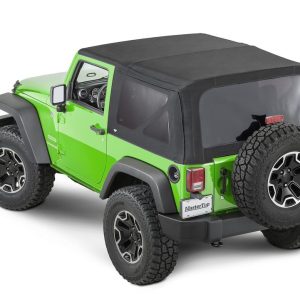 Mastertop Soft Top, Black, Mastertwill® Fabric, Uses Factory Doors, Includes Tinted Window, Does Not Include Sun Roof, Includes Hardware – 15201824