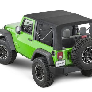 Mastertop Soft Top, Black, Mastertwill® Fabric, Uses Factory Doors, Includes Tinted Window, Does Not Include Sun Roof, Includes Hardware – 15201824