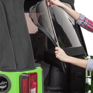 Mastertop Soft Top, Black, Mastertwill® Fabric, Uses Factory Doors, Includes Tinted Window, Does Not Include Sun Roof, Includes Hardware – 15201824