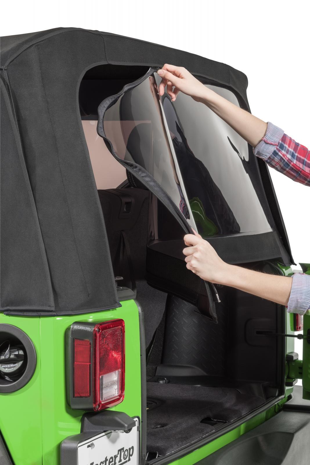 Mastertop Soft Top, Black, Mastertwill® Fabric, Uses Factory Doors, Includes Tinted Window, Does Not Include Sun Roof, Includes Hardware – 15201824