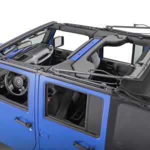 Mastertop Soft Top, Black, Mastertwill® Fabric, Uses Factory Doors, Includes Tinted Window, Includes Hardware – 15201924
