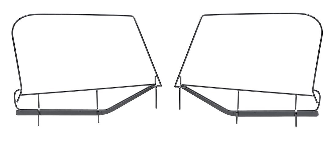 Mastertop Soft Top Door Frame, Upper Half, Powder Coated Black, Set of 2 – 15422201
