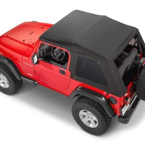 Mastertop Soft Top, Skymaster®, Black, Mastertwill® Fabric, Uses Factory Doors, Includes Tinted Window, Includes Folding Sun Roof – 15501024