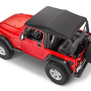 Mastertop Soft Top, Skymaster®, Black, Mastertwill® Fabric, Uses Factory Doors, Includes Tinted Window, Includes Folding Sun Roof – 15501024