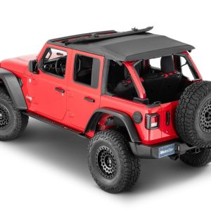 Mastertop Soft Top, Black, Mastertwill® Fabric, Uses Factory Doors, Includes Tinted Window, Includes Folding Sun Roof, Includes Hardware – 15501624