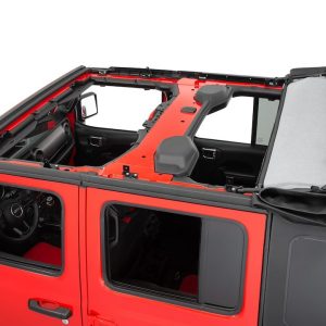 Mastertop Soft Top, Black, Mastertwill® Fabric, Uses Factory Doors, Includes Tinted Window, Includes Folding Sun Roof, Includes Hardware – 15501624
