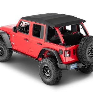 Mastertop Soft Top, Black, Mastertwill® Fabric, Uses Factory Doors, Includes Tinted Window, Includes Folding Sun Roof, Includes Hardware – 15501624