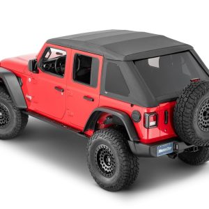 Mastertop Soft Top, Black Diamond, Sailcloth Fabric, Uses Factory Doors, Includes Tinted Window, Includes Folding Sun Roof – 15501635